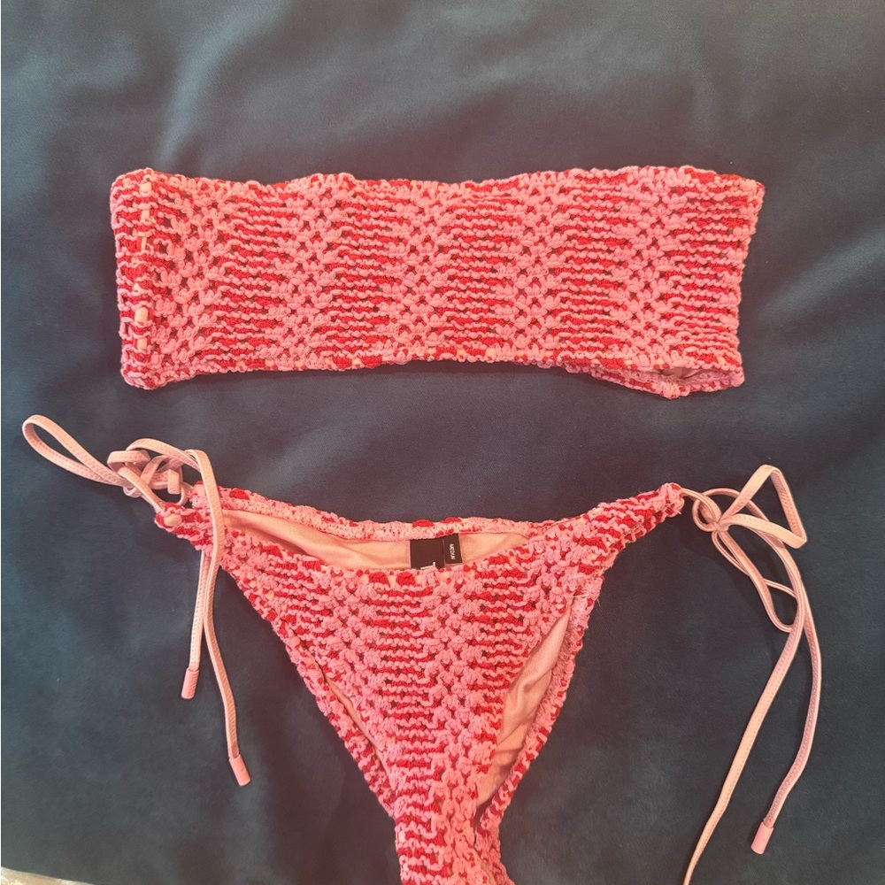 Triangl Swimwear Pink and Red Bikini